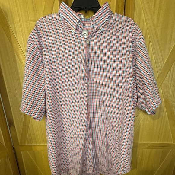 Peter Millar Other - Peter Millar Red and Blue Plaid Casual Shirt